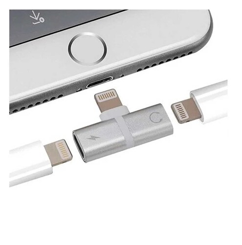 Adaptador Divisor Lightning Para iPhone iPad Audio Y Carga