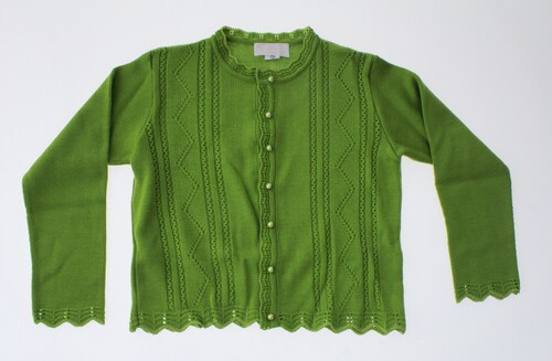 Sueter Niña Tejido Verde 3065 4 a 16 Años.