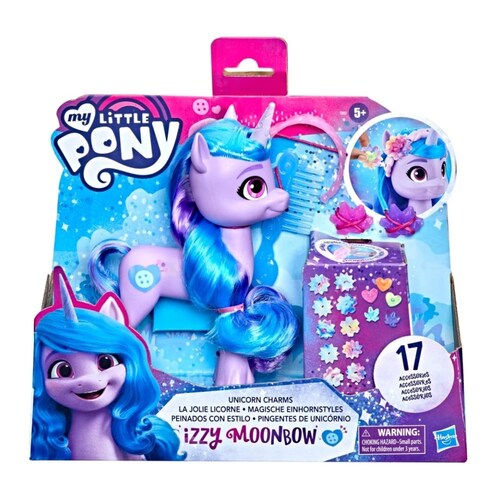 My Little Pony Izzy Moonbow Unicorn Charms Con Estilo *sk