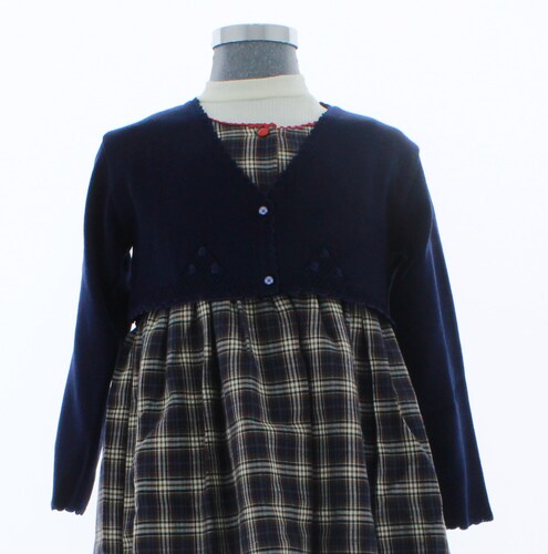 Sueter Niña Bolero Tejido Azul Marino 3088 1 a 16 Años.