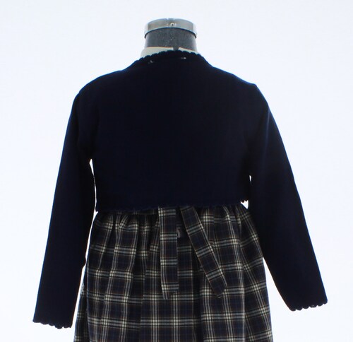 Sueter Niña Bolero Tejido Azul Marino 3088 1 a 16 Años.