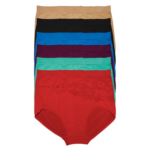 6 Pantaletas a la Cintura TALLAS EXTRAS Estira Hasta 1.40 metros en Cintura, Pack con 6 Diferentes Colores