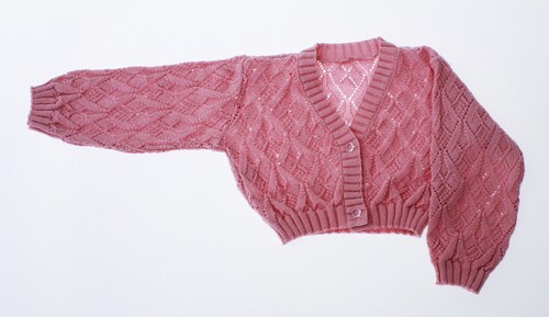 Sueter Niña Pequeña Tejido Rosa 3116 1 a 4 Años.