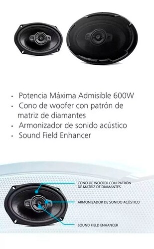 Paquete 4 Bocinas Kenwood 6x9 De 4 Vías Kfc-6986ps