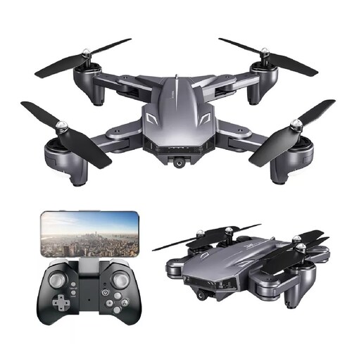 Dron Cuadricóptero 4k A Control Remoto C/cámara Y Accesorios