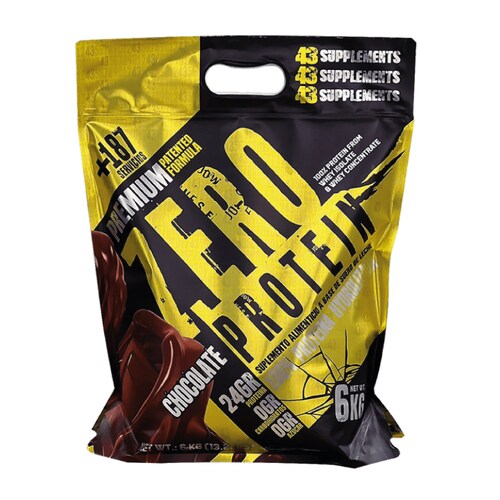 Proteina 43 Supplements Zero Protein 13.2lbs 187 Serv. - Galleta