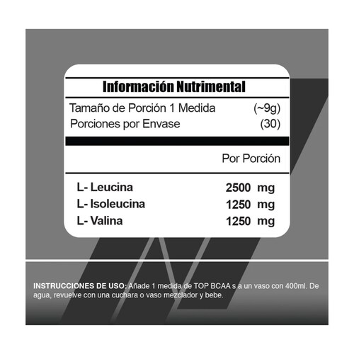 Aminacidos Meta Nutrition Top BCAAs 240g 30 serv. - Fresa