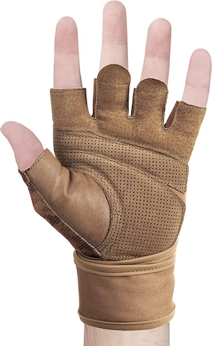 Guantes Muñequera Hombre Harbinger Gym Grip Wristwrap Camo
