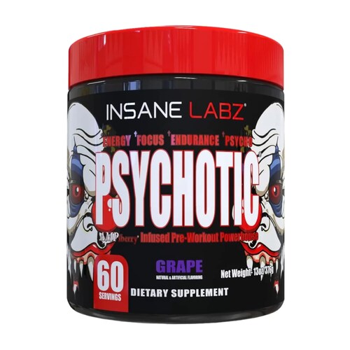 Pre-Entreno Insane Labz Psychotic 376g 60 Serv. - Sandia.