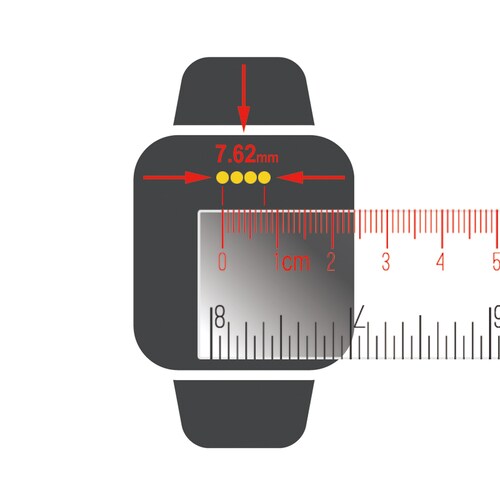 Cargador Magnético Para Smart Watch Reloj Inteligente 2 Pines 7,62 Mm..
