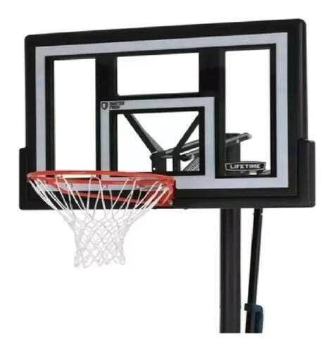 Tablero de Basquetbol Lifetime Ajustable Portátil 46 Pulgadas Blanco basketball