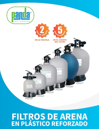 Filtro de Arena para Alberca FPD14T PANDA 25 GPM 
