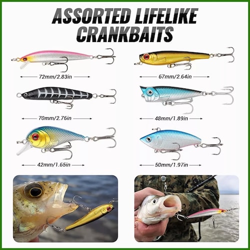 Señuelos Pesca Profesional,kit De Curricanes Pesca 102 Pcs