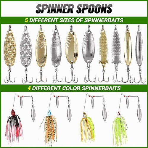 Señuelos Pesca Profesional,kit De Curricanes Pesca 102 Pcs