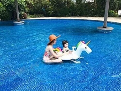 Flotador de unicornio para niños inflable salvavidas
