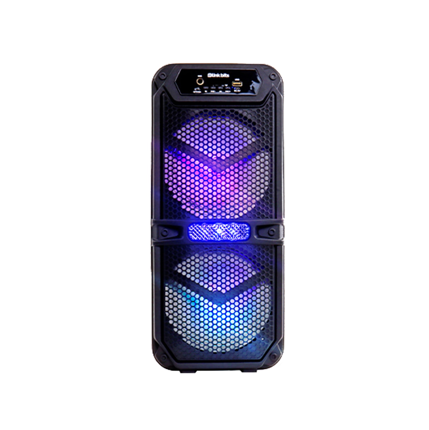 LINK BITS BOCINA RECARGABLE 2X6.5 CON RADIO/BT/USB