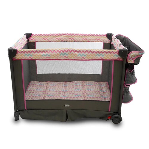 Cuna Corral Verona Rosa Mecedor Cambiador Prinsel