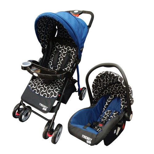 Carriola Sistema de Viaje Maxy Azul Trendy Kids 3 en 1 