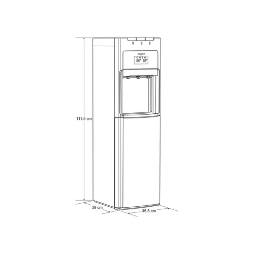 Enfriador de agua whirlpool mod. wk5915bd (garrafon oculto)