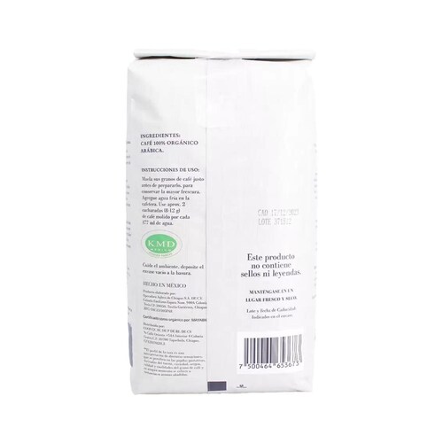 Café Orgánico Nativo En Grano The Coffee Farmers Coop 1 Kg