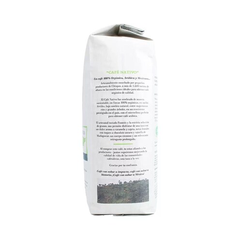 Café Orgánico Nativo En Grano The Coffee Farmers Coop 1 Kg