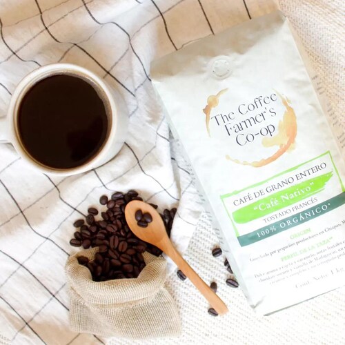 Café Orgánico Nativo En Grano The Coffee Farmers Coop 1 Kg