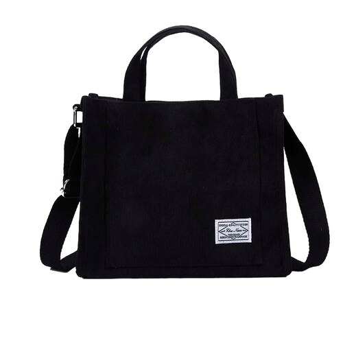 Bolsa de Dama de Hombro Tote Pequeña Casual Color Negro