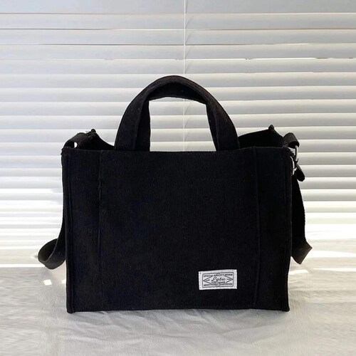 Bolsa de Dama de Hombro Tote Pequeña Casual Color Negro