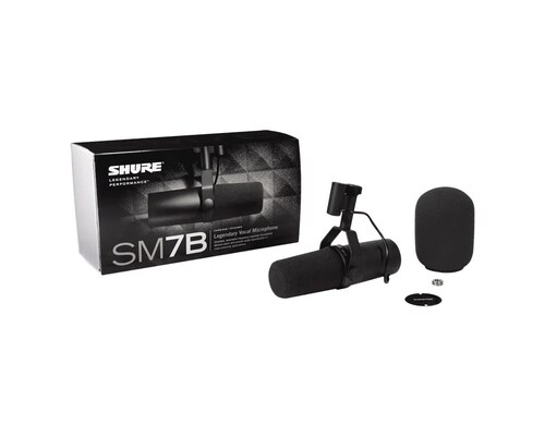 Micrófono SHURE Sm7b Dinámico Cardioide Negro.