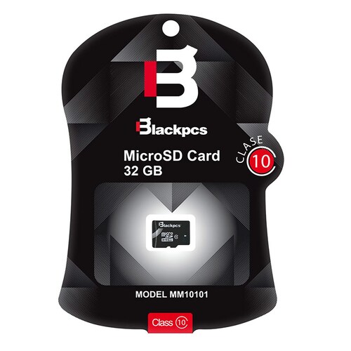 Memoria Micro SDHC Blackpcs 32Gb Clase 10