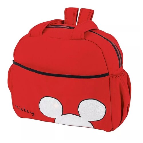 Pañalera Chiqui Mundo Mickey Mouse Niño Rojo Impermeable.
