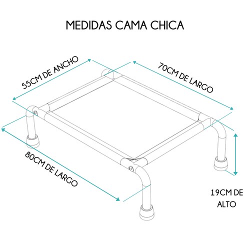 Cama Elevada Para Perro Chica.