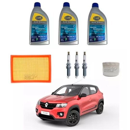 Kit Afinación Renault Kwid 1.0l 3 Cil Aceite 5w30 Sintético