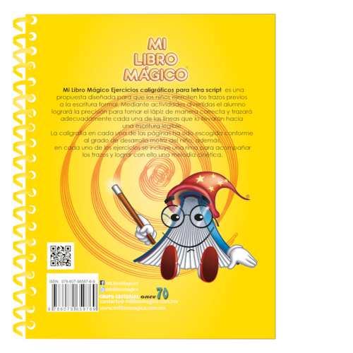 Mi Libro Mágico Ejercicios caligráficos para letra script 