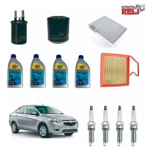 Kit Afinacion Aveo 1.5 Bujias Aceite Sintético 5w30
