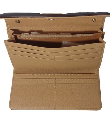 Monedero cartera para dama fino cuero vegano