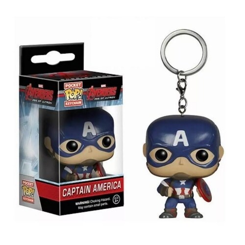 Llavero Funko Pocket Pop Capitan America Marvel Avengers Figura 3D