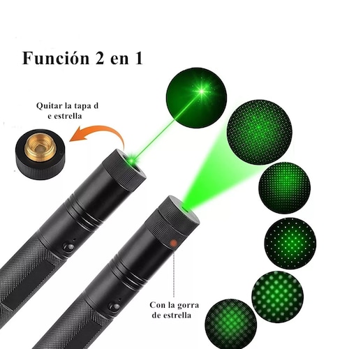 Puntero Láser Verde Proyector Carga Usb Recargable 5000mw Verde