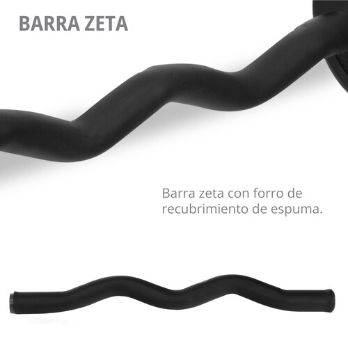 Kit de Mancuernas Altera Con Peso Ajustable 20 KG (Barra Recta + Barra Z + Par de mancuernas + Pesa Rusa + Discos Intercambiables)