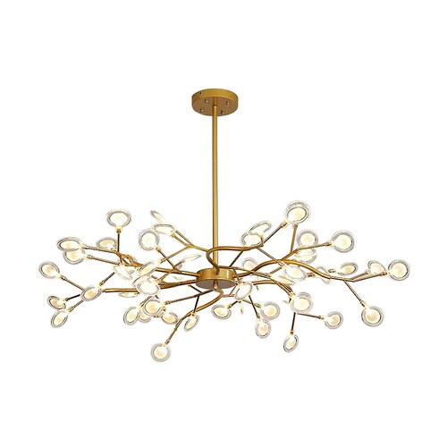 Lámpara colgante de araña 27 luces candelabro tipo luciernaga
