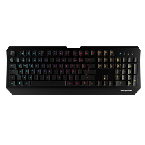 Teclado Gamer, Game Factor KBG601 Mecánico, Switch Óptico, Alámbrico