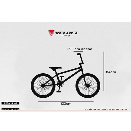 Bicicleta Veloci Mandala Plus BMX Rodada 20 Blanco