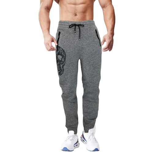 Jogger Pants Hombre De Felpa Gym Pans Pantalones Cargo Bolsa