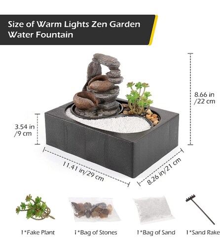 Fuente zen relajación portátil decorativa 
