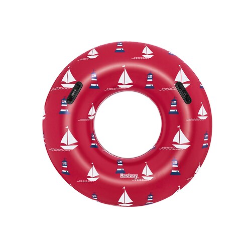 Salvavidas Dona Inflable Juvenil Playa Plástico Pvc 119 Cm.
