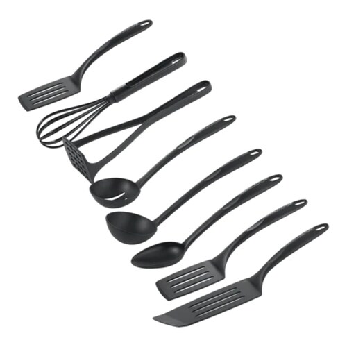 Juego de Utensilios T-Fal 27439000M3 Bienvenue 8 Pzas Negro ALBY1*