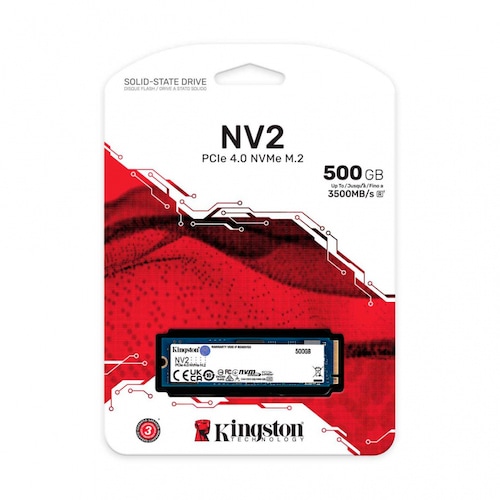 SSD Kingston Nv2 NVMe, 500Gb