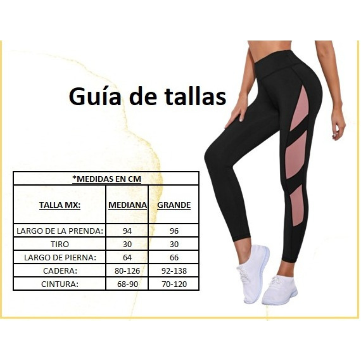 Licras deportivas con online malla