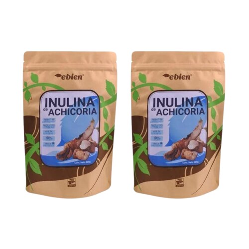 Inulina De Achicoria 2 De 500g Ebien Prebiótico Bifidogénico