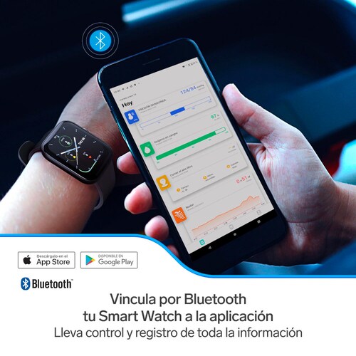 Smart Watch Bluetooth multitouch con altavoz y micrófono 